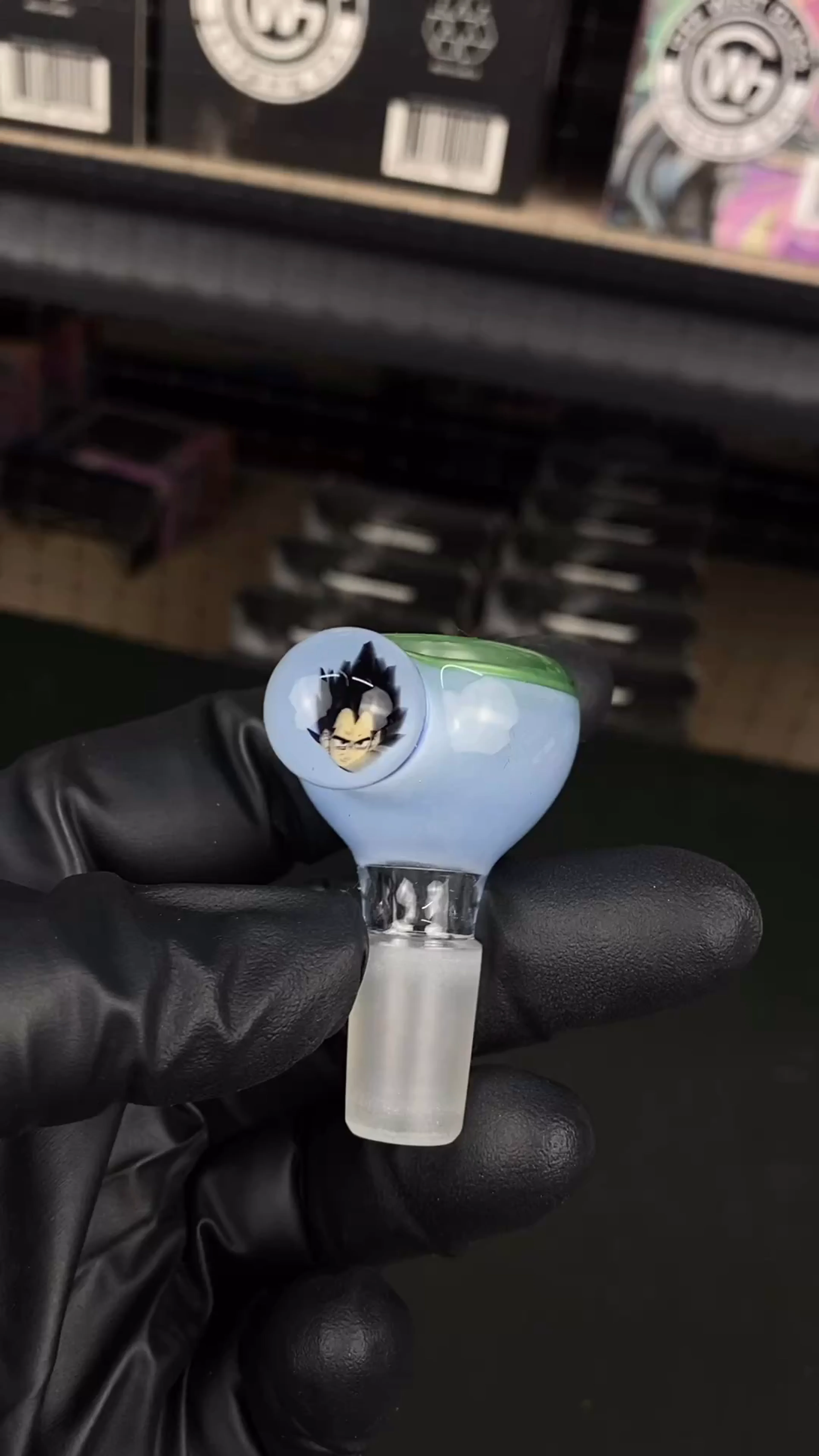 Preview pic of 14mm Single Hole Bowl Slide by Keys Glass
