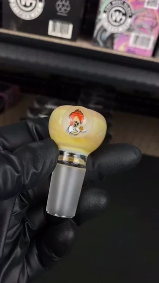 Preview pic of 18mm Single Hole Bowl Slide by Keys Glass