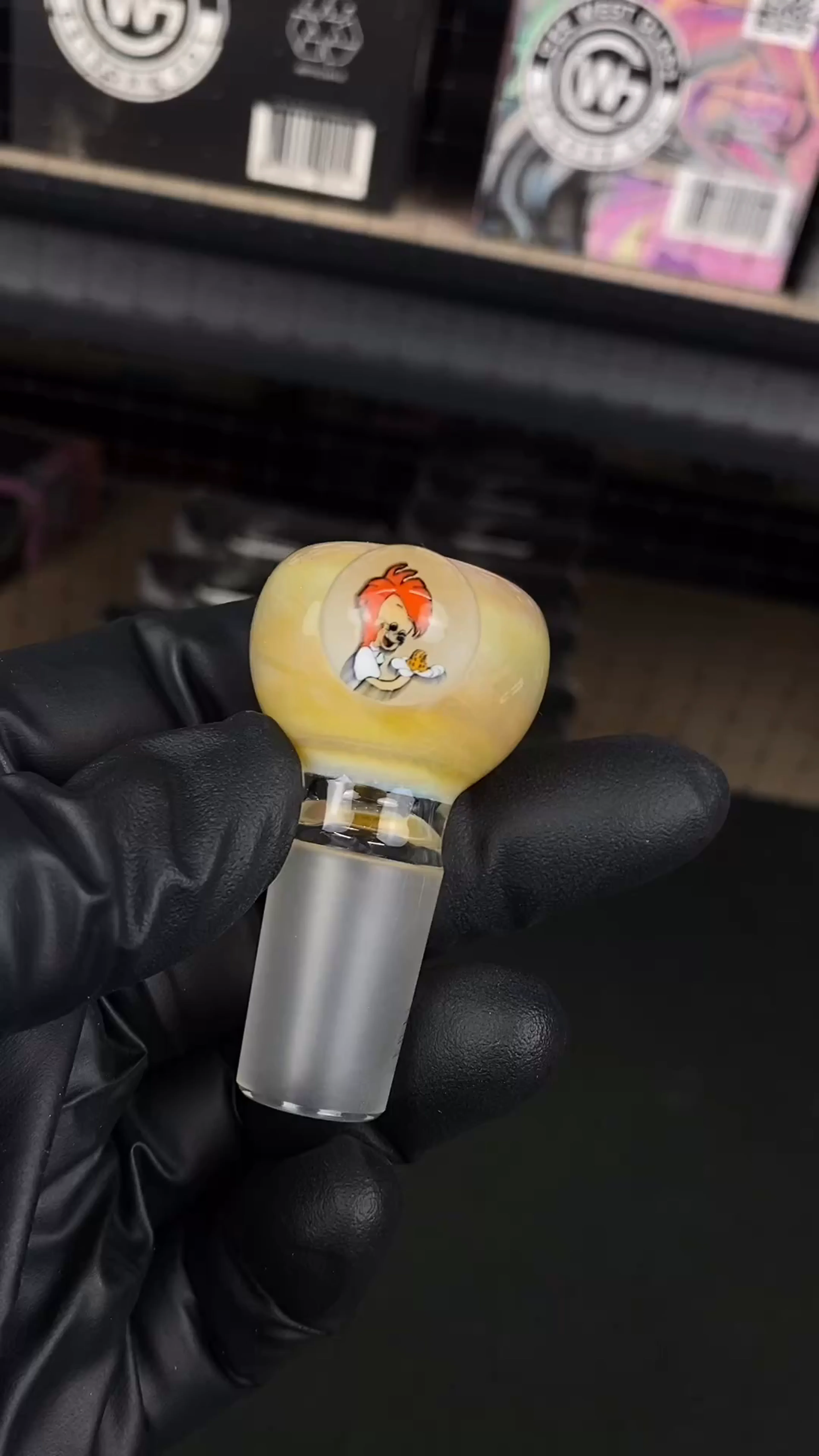 Preview pic of 18mm Single Hole Bowl Slide by Keys Glass