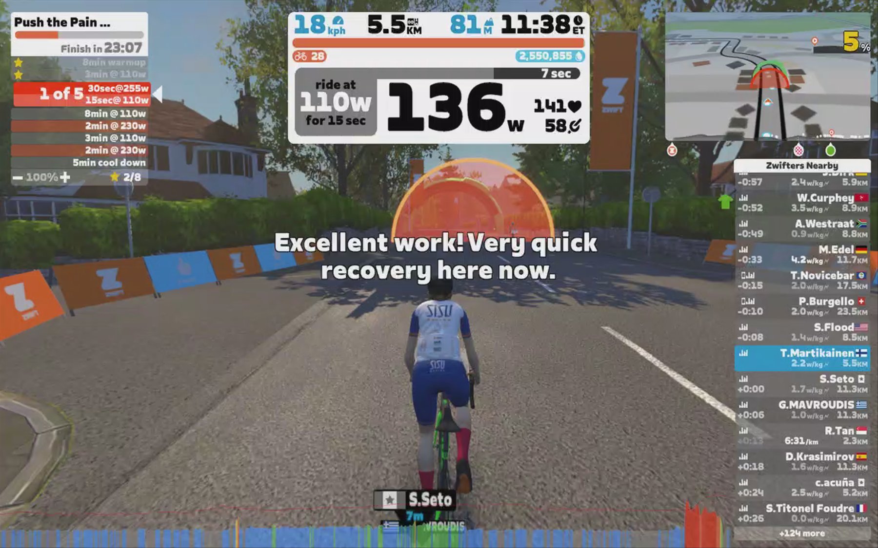 Zwift - Zwift Academy Road: Workout 6 | Push the Pain Barrier in Yorkshire