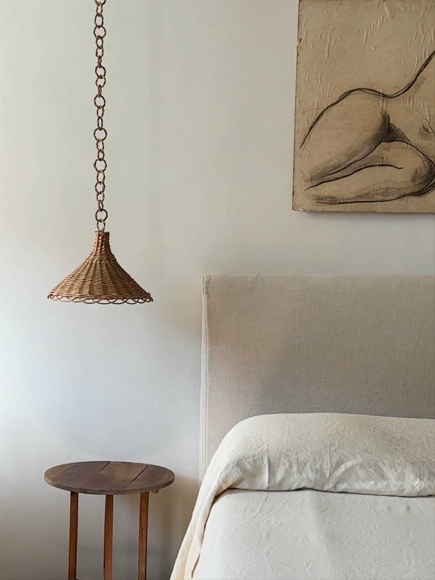 Wicker Pendant Lampshade -1