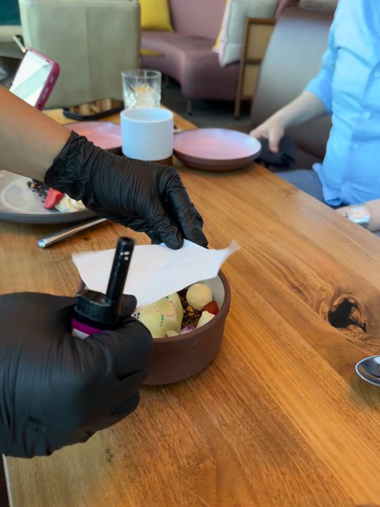 Corteza At Sendero - Setting our dessert on fire. - Latin American Near Me - Los Angeles, California
