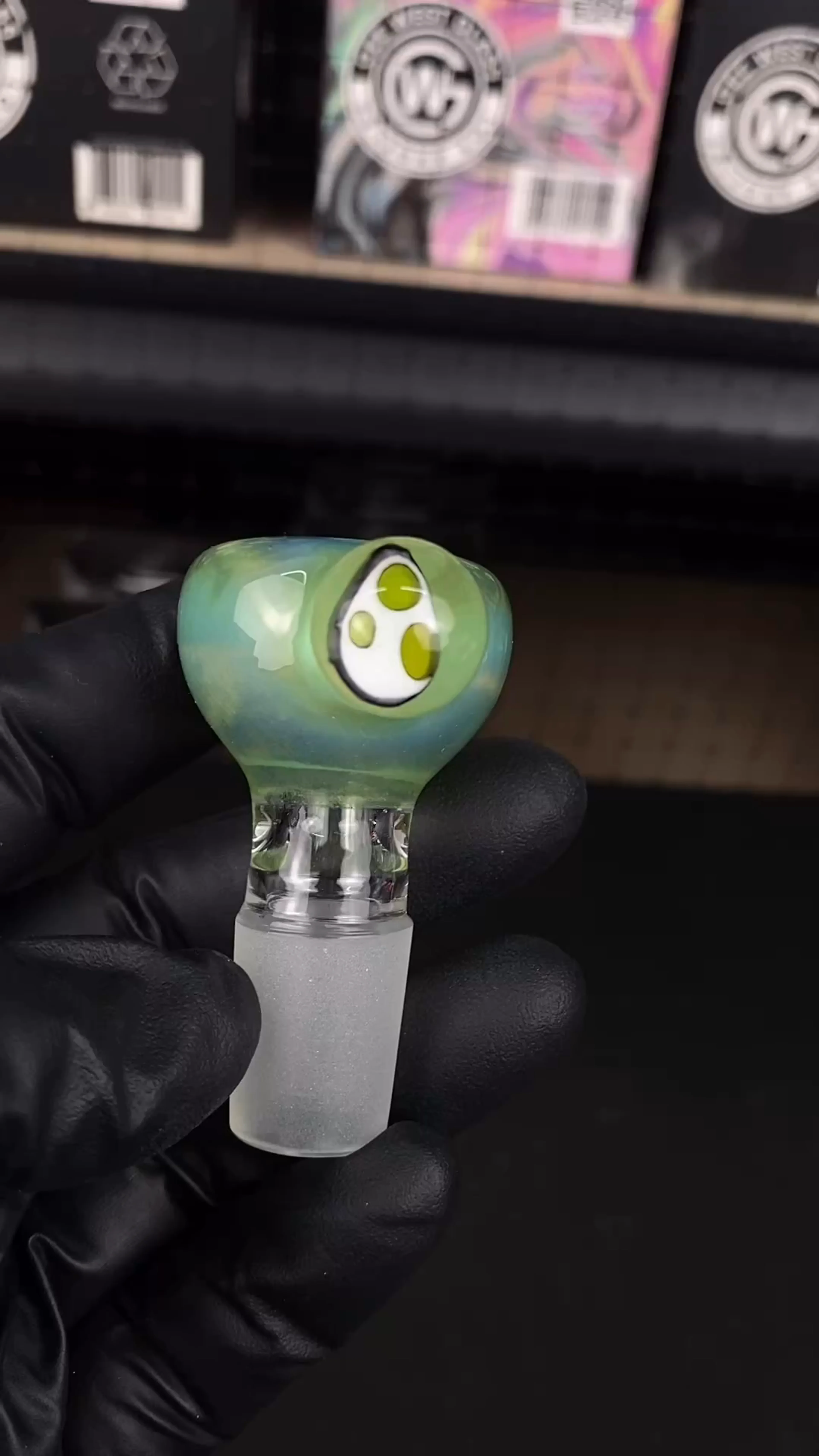 Preview pic of 18mm Single Hole Bowl Slide by Keys Glass