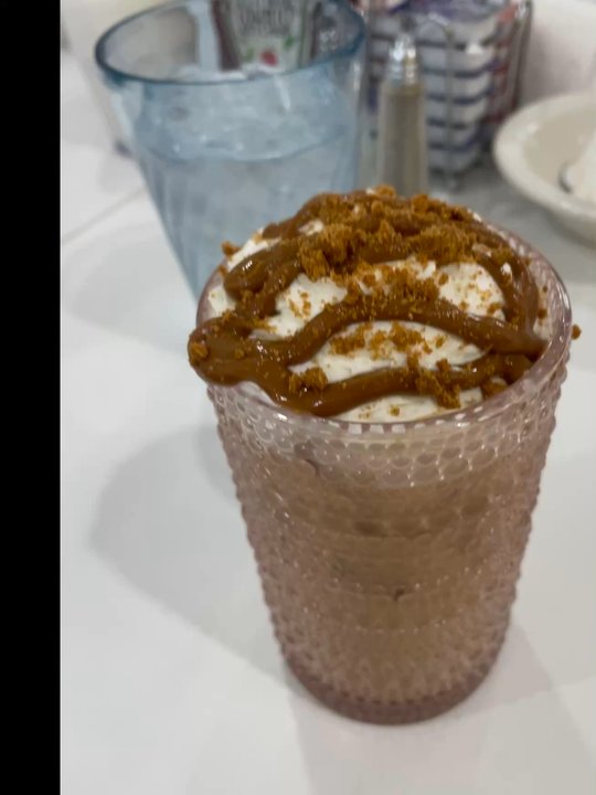The Blue Berry Cafe - Iced cookie butter latte - Waffles Near Me - Bellbrook, Ohio