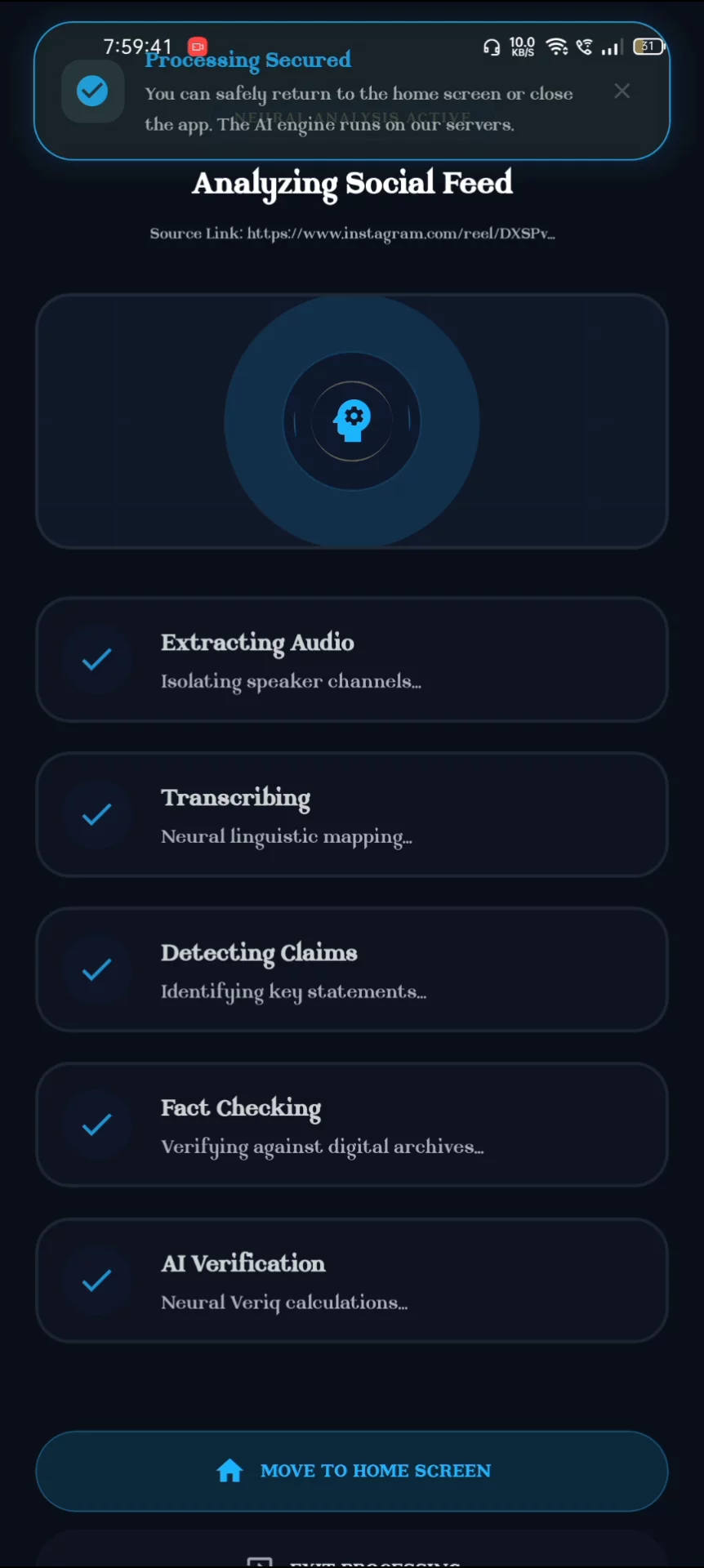 Veriq – Verify claims in short form videos image 1