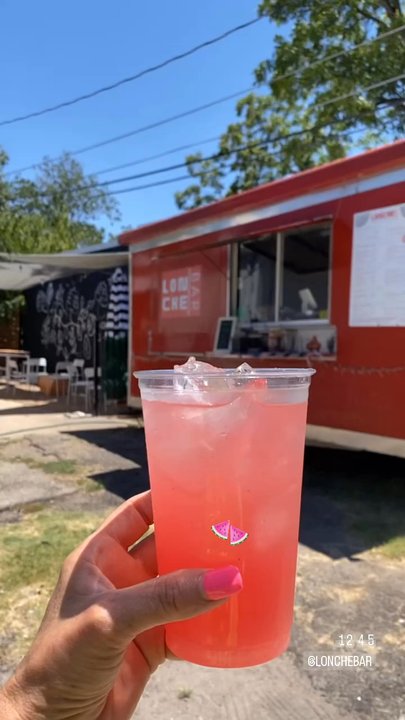 Lonche'Bar - Watermelon Agua Fresca freshly made! Yummm - Tacos Near Me - Austin, Texas