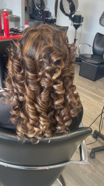 Arif Hair - Beautiful highlights and style by Tee - Hair Salons Near Me - Silver Spring, Maryland