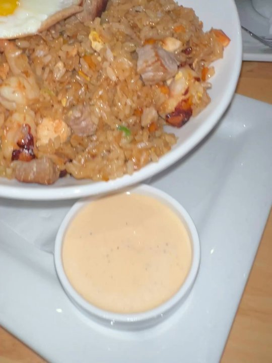 Sushi Sake Winter Park - Chef Special Menu: Fried rice plates and a sushi roll halfway gone because we're always too hungry to wait - Sushi Bars Near Me - Winter Park, Florida