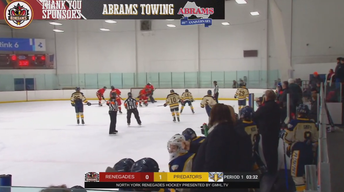 2026-01-17 GMHL Scoring Chances vs North York.