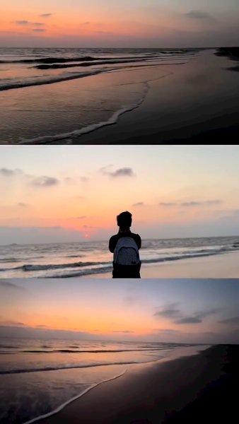 Photo of Beach, sunset and ch