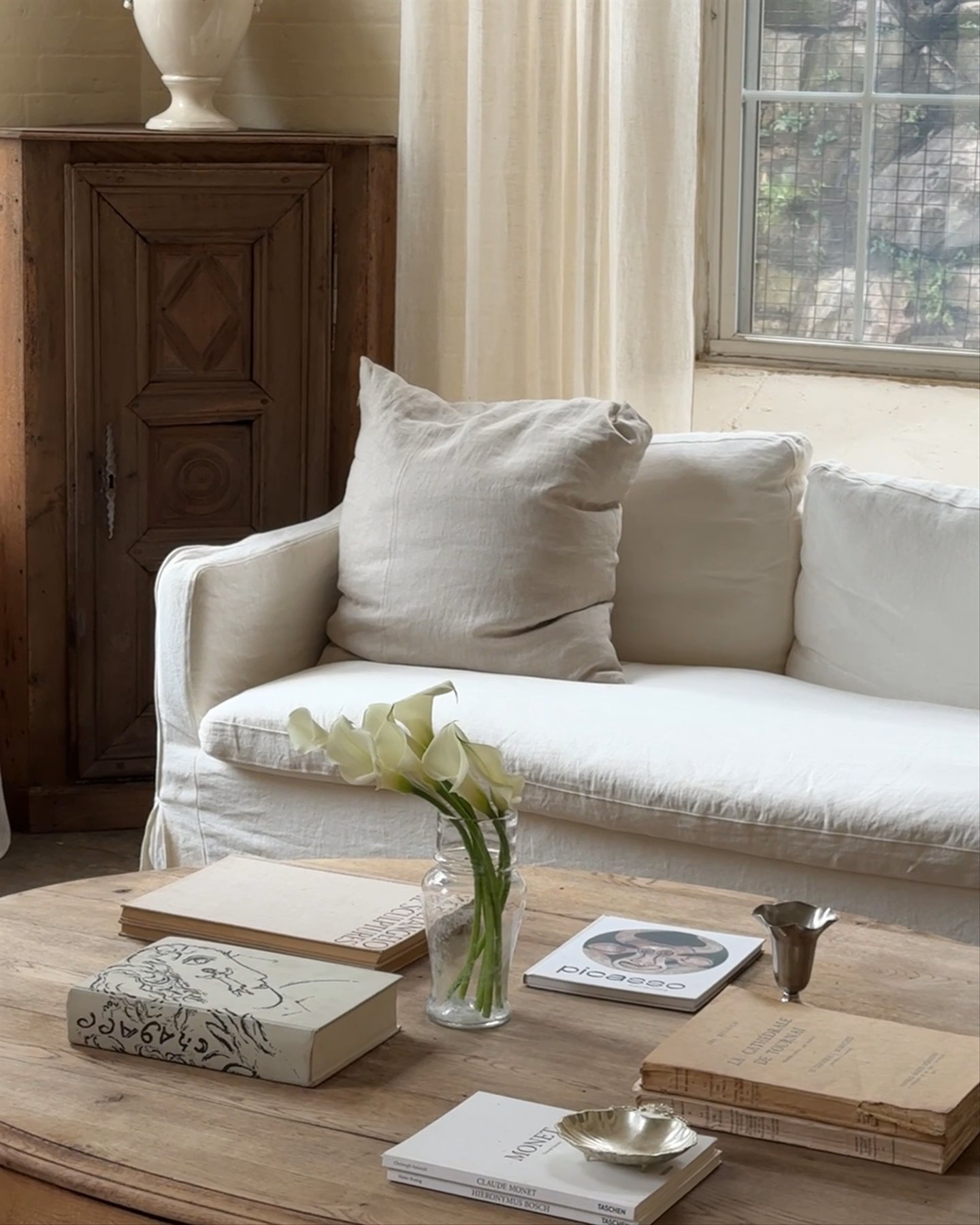 Rare French Oval Coffee Table