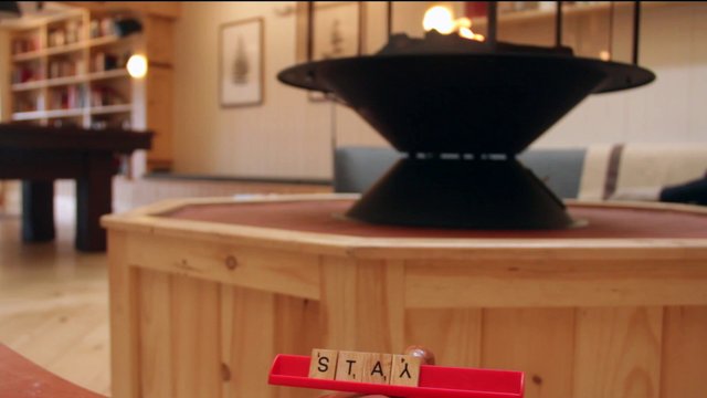 Scrabble by the fire
