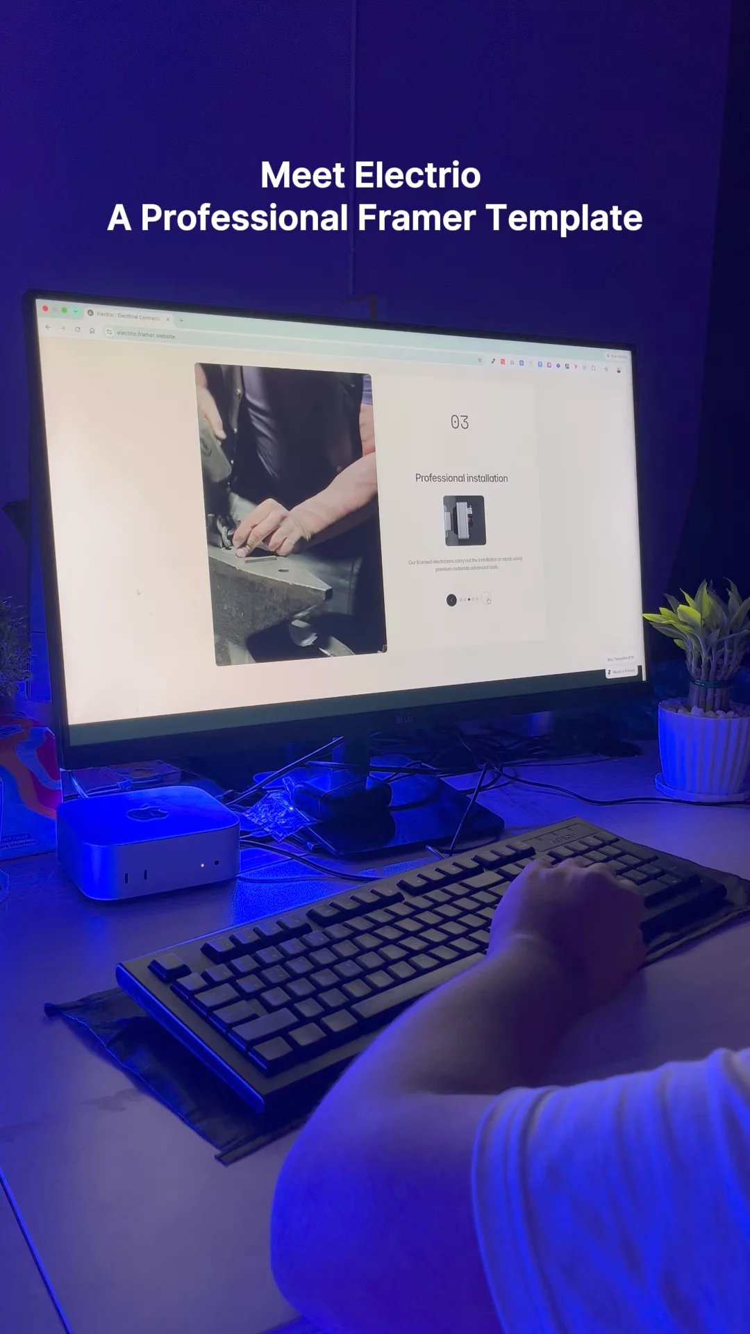 Electrical Contractor Website build in Framer