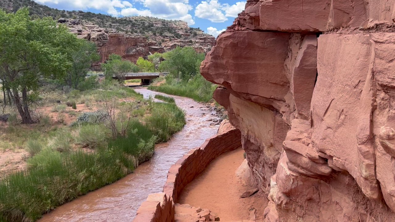 Hickman Bridge - Chocolate milk river? Fremont River - Hiking Near Me - Fruita, Utah