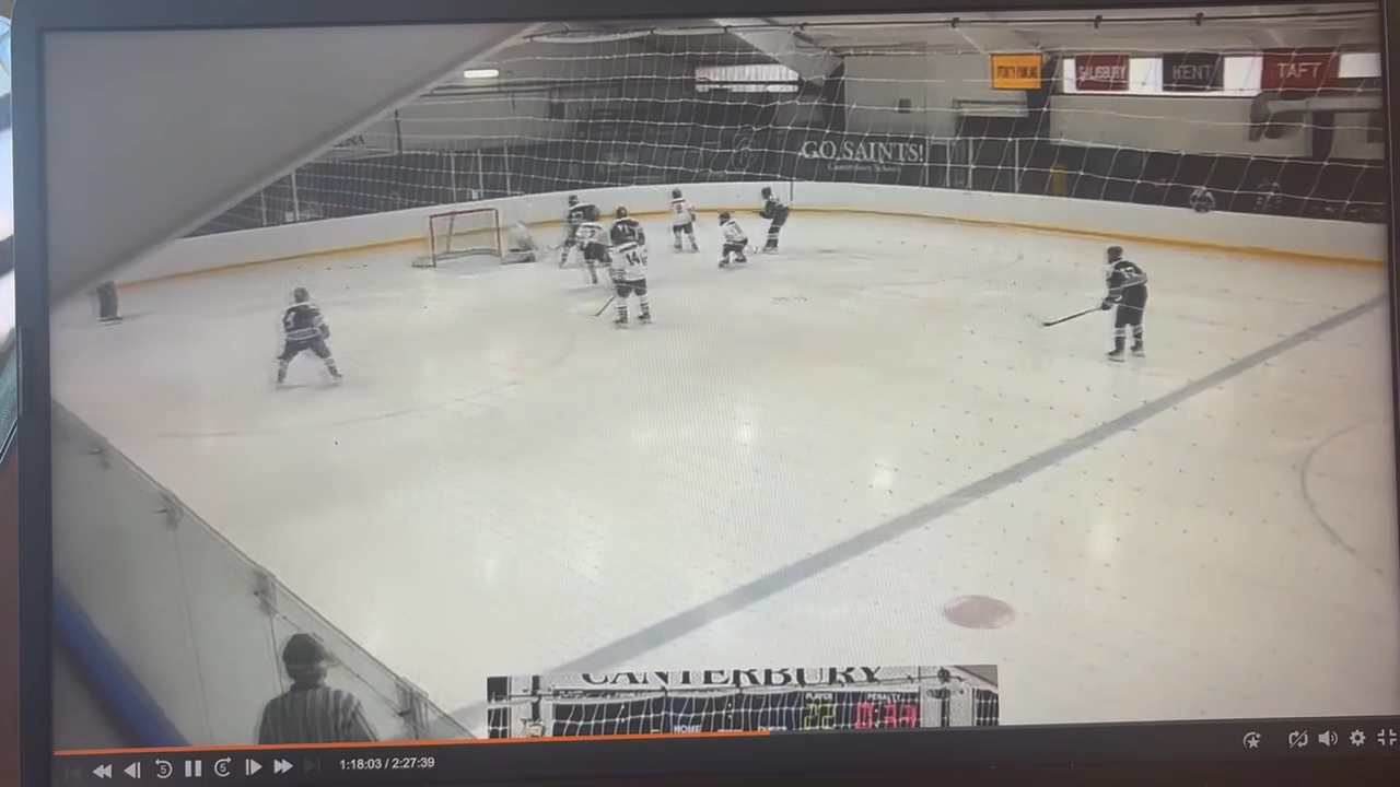 Jake Pomichter's PP Goal in Front of Net at Canterbury School