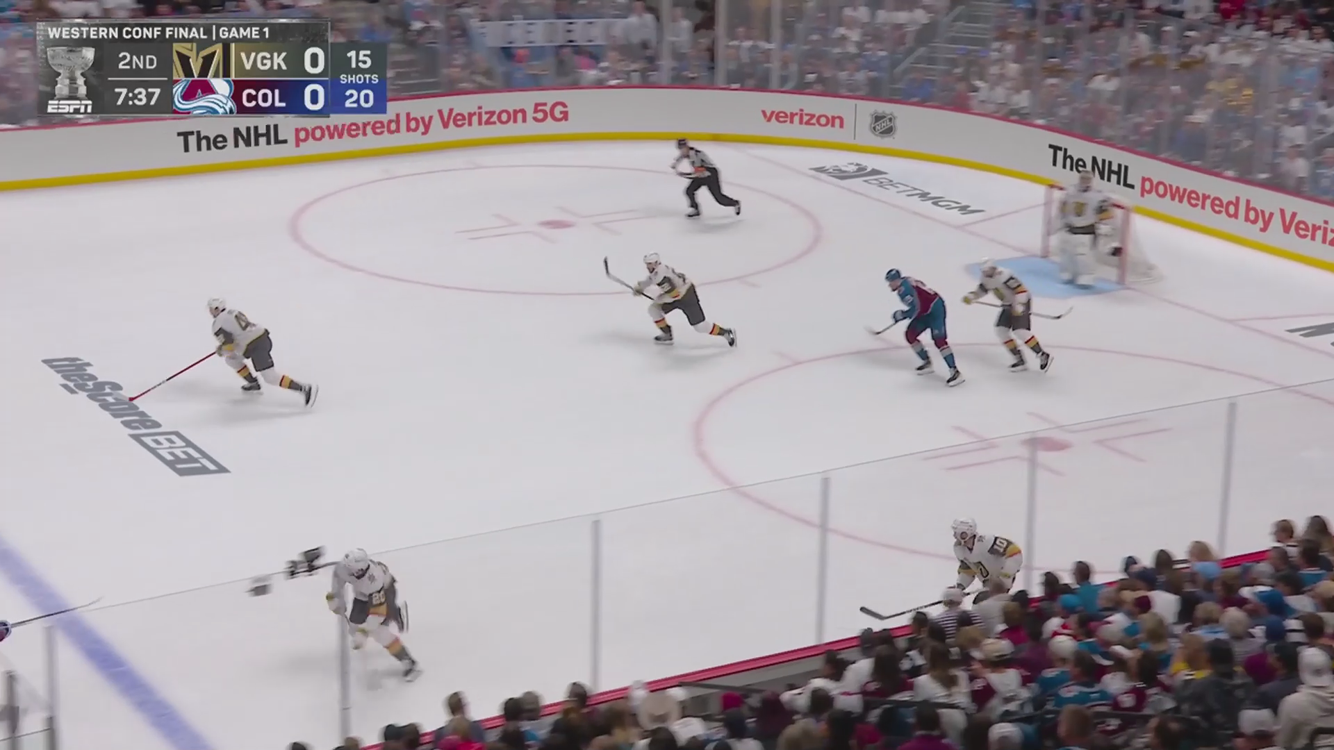 Vegas Silences Ball Arena in Game 1 · May 20, 2026