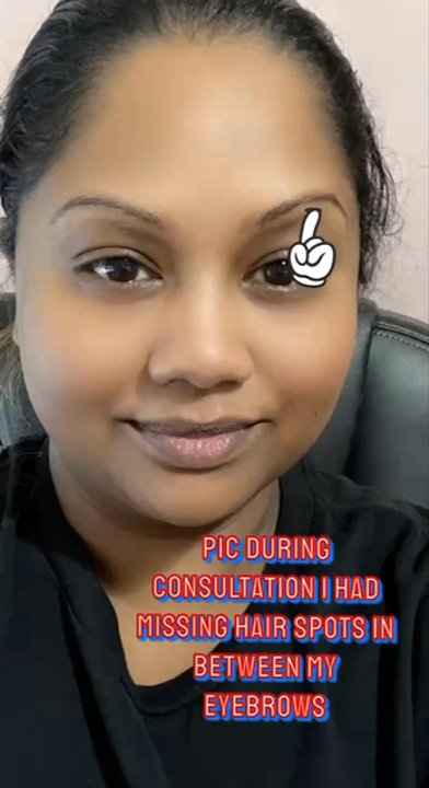 Brows Concept - Consultation pic before the process - Eyebrow Services Near Me - Elk Grove, California