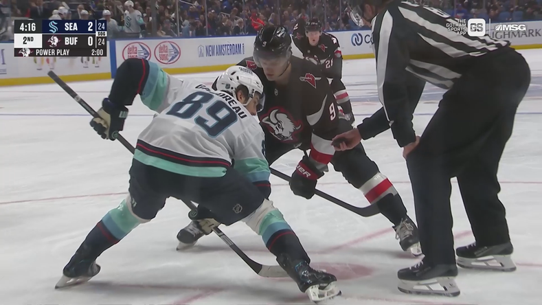 Rasmus Dahlin Scores 100th NHL Goal on the Power Play · Mar. 28, 2026