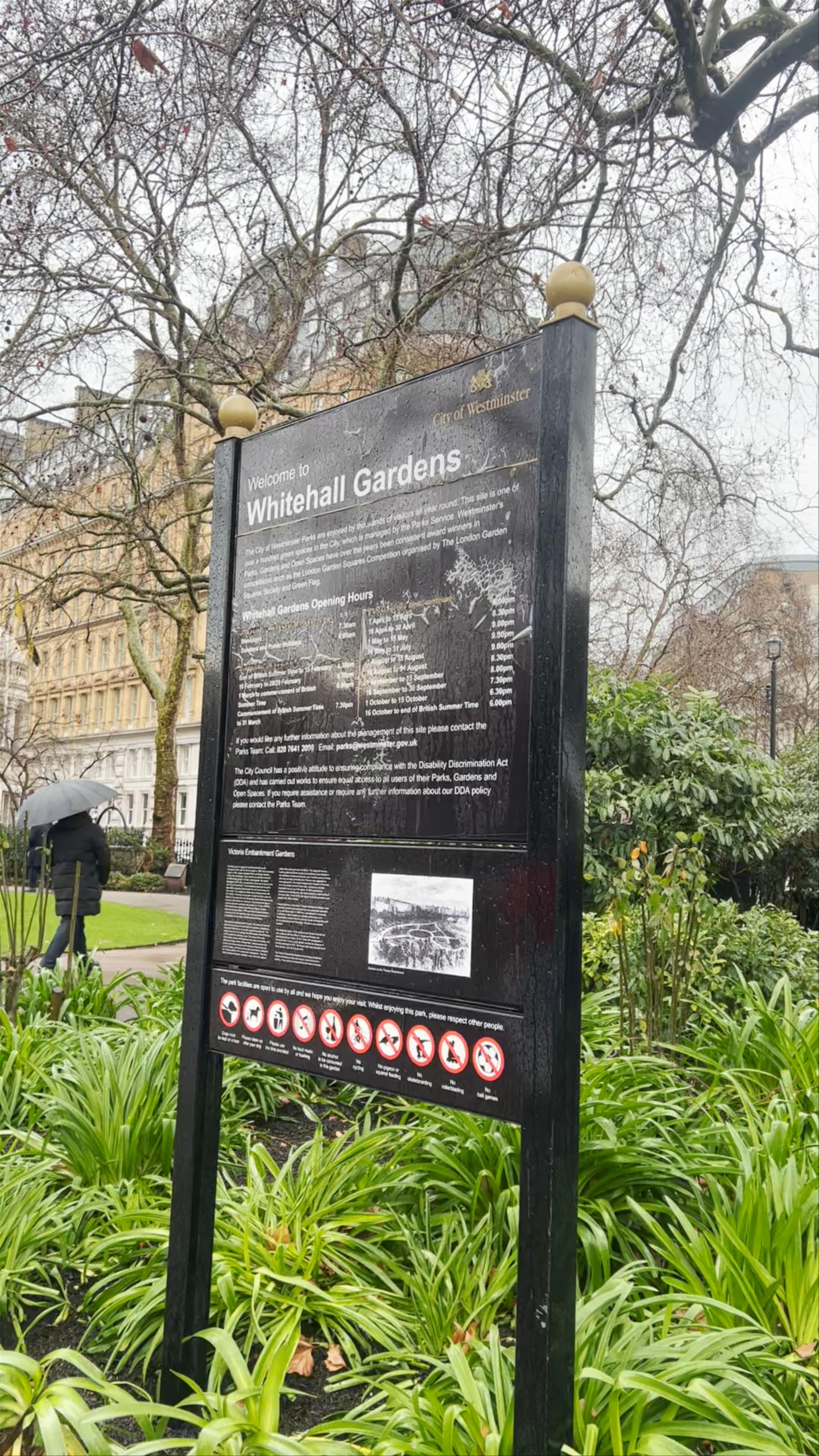 Victoria Embankment Gardens: Whitehall Gardens