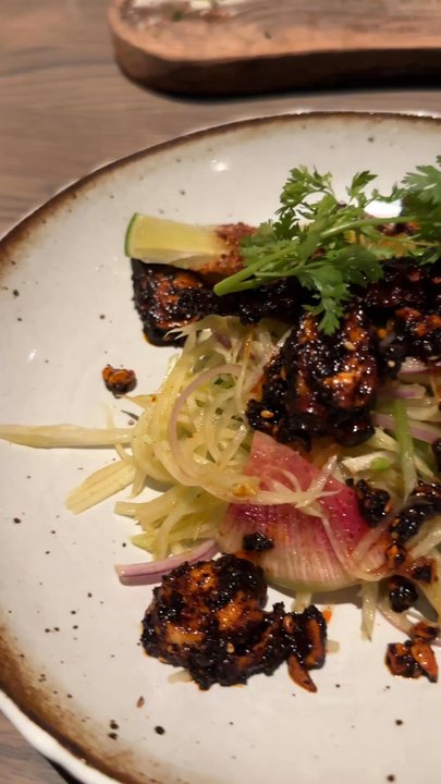 Pez Coastal Kitchen - Charred Octopus Papaya Salad - Seafood Near Me - Pasadena, California