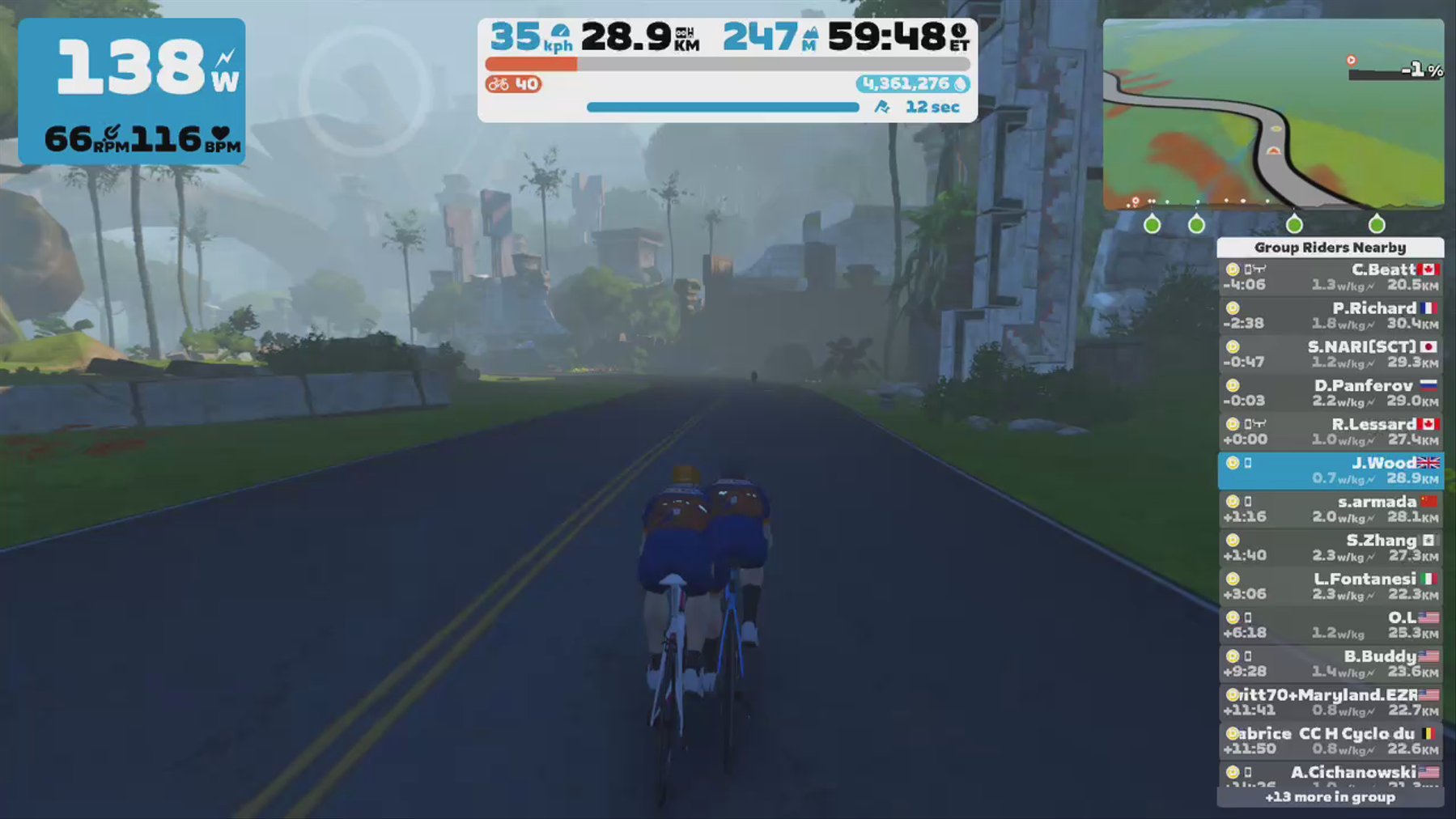 Zwift - Group Ride: Cyclo Cafe (D) on Canopies and Coastlines in Watopia