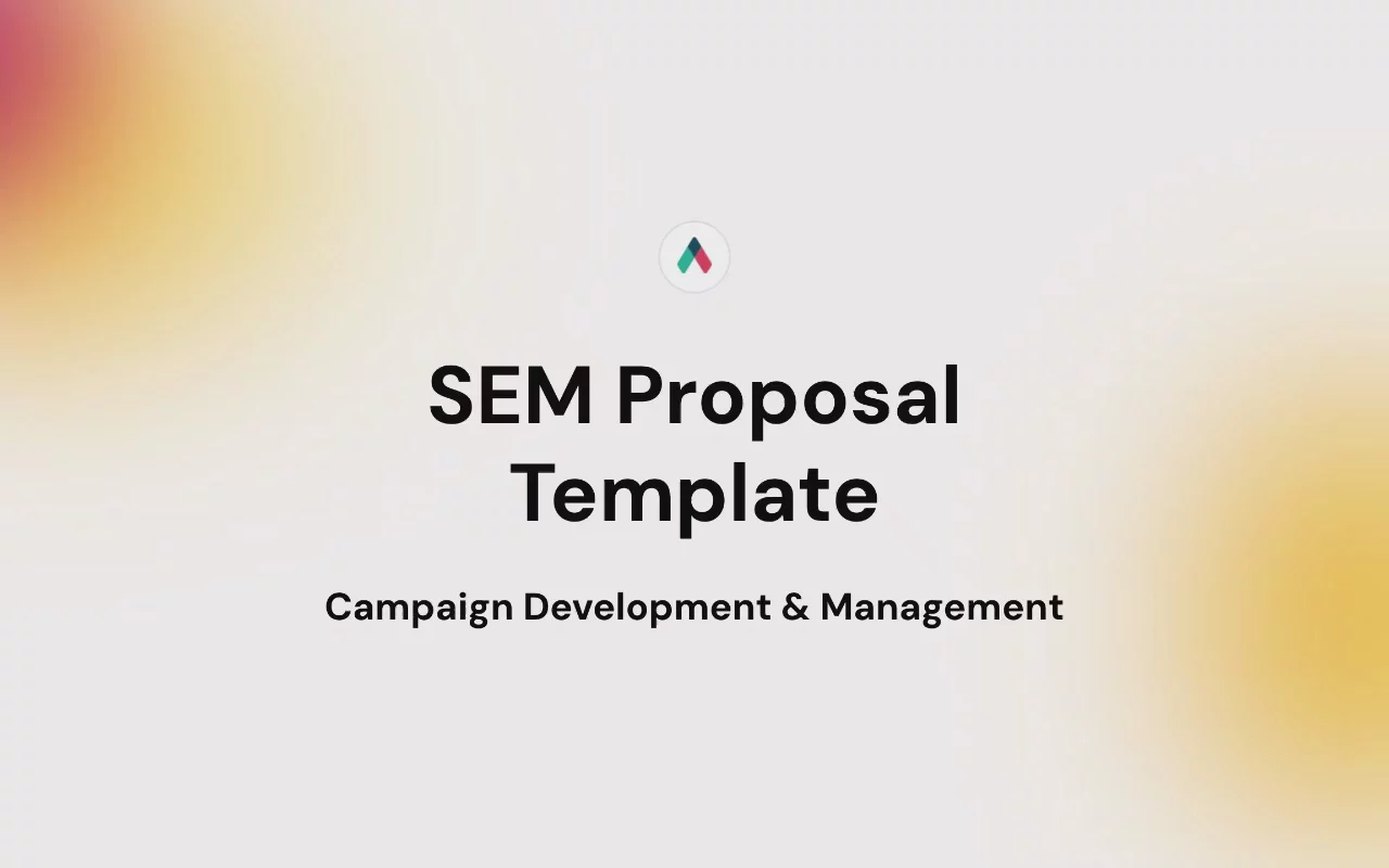 Preview of SEM Proposal Template