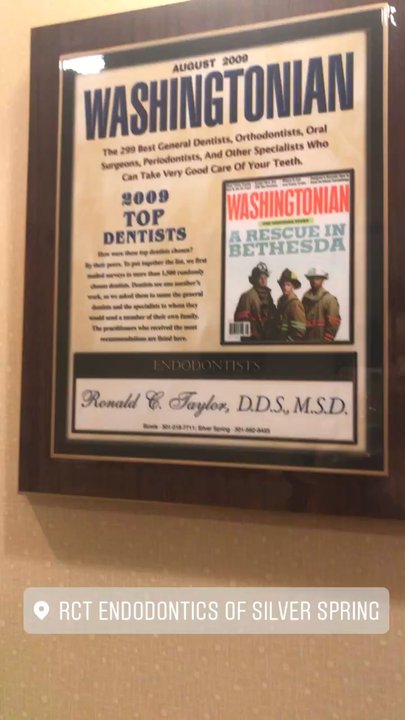 RCT Endodontics - At least he won an award lol - Endodontists Near Me - Silver Spring, Maryland