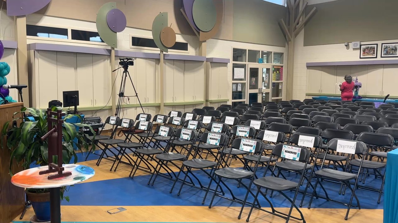Party Reflections - Party Reflection chairs set up in preparation for USC College of Education conference. - Party Equipment Rentals Near Me - Columbia, South Carolina
