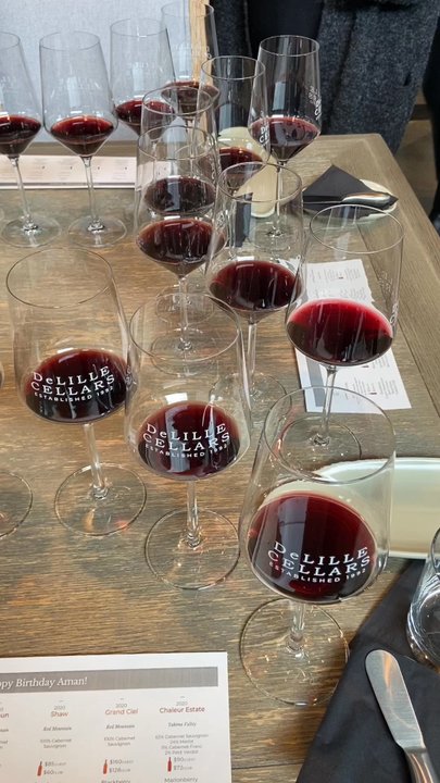DeLille Cellars - Such a fun experience doing a private tasting at the Libray - Wine Tasting Room Near Me - Woodinville, Washington