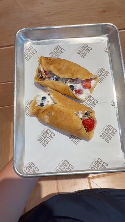 Calico Cactus - Pancake tacos!  Taco Sundae - Breakfast & Brunch Near Me - St. Augustine, Florida
