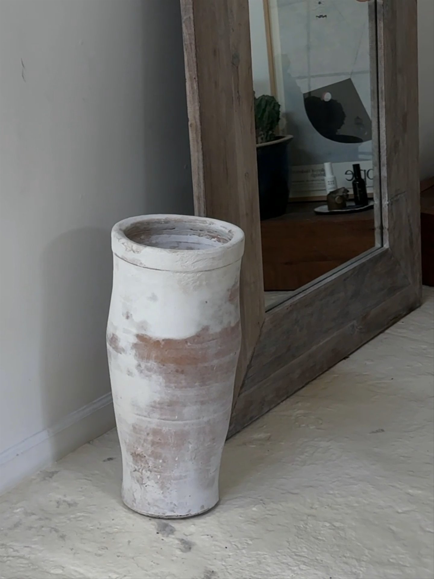 Moroccan Plaster Planter - Tall