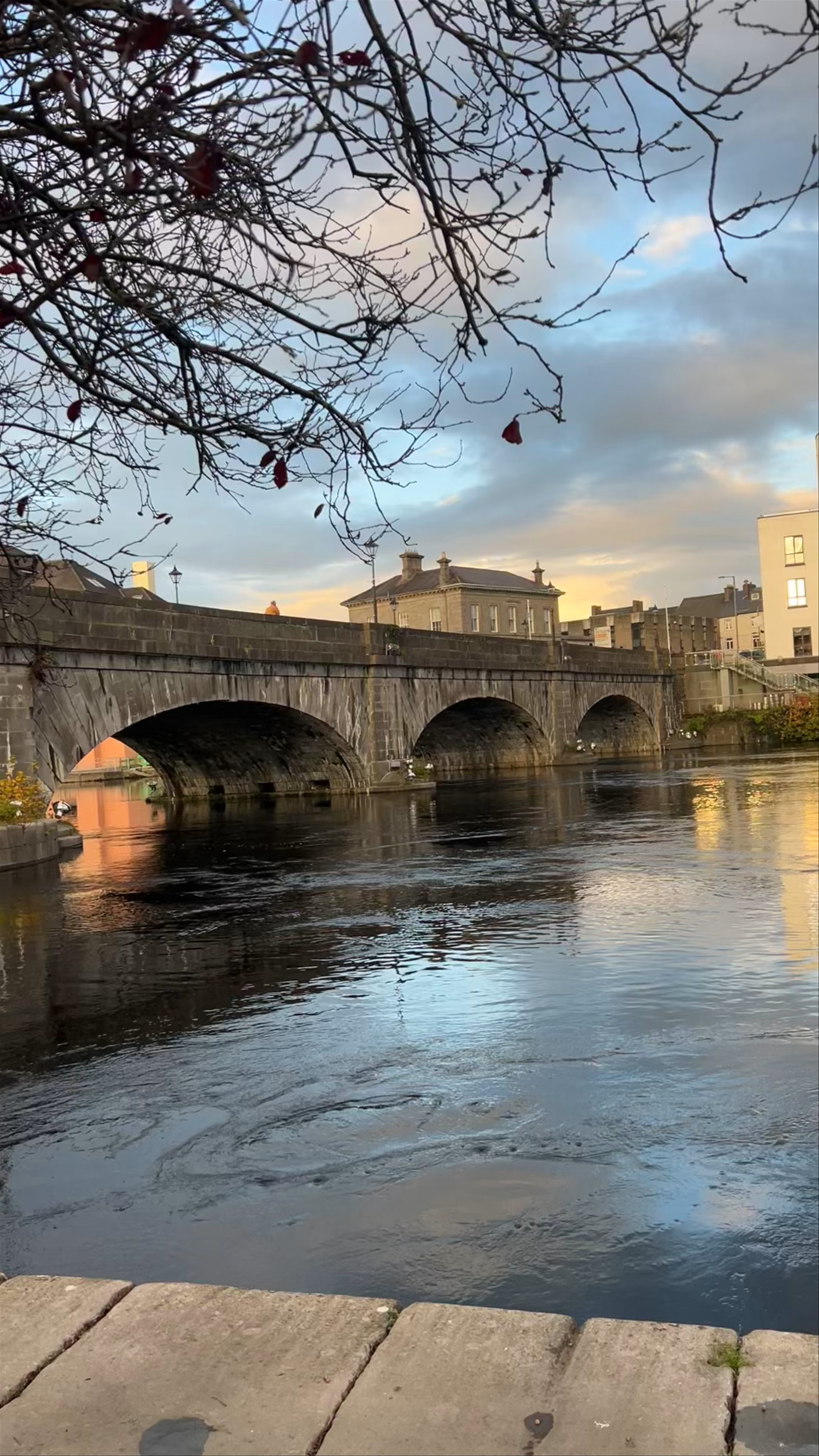 Athlone Town Bridge: Tranquil Evening in County Westmeath, Ireland