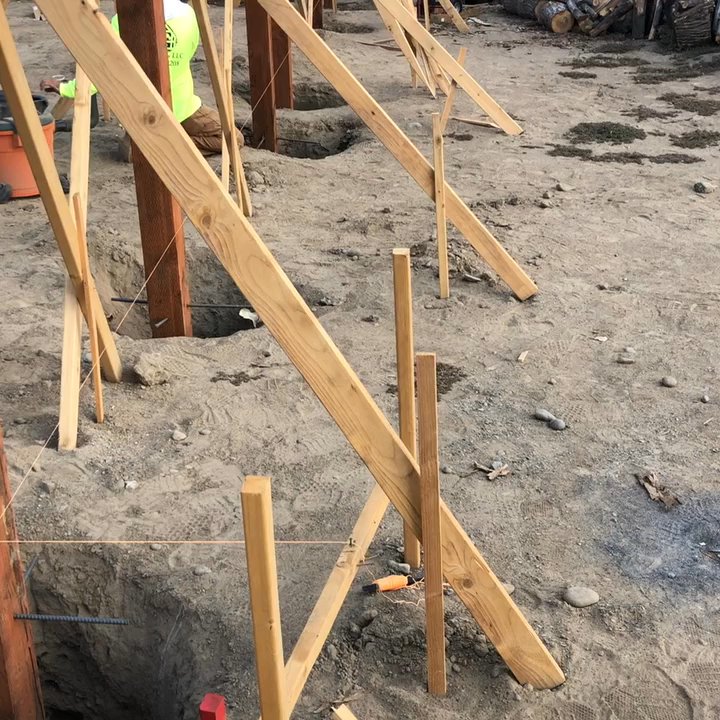 Project Pros - Pole building in progress - Windows Installation Near Me