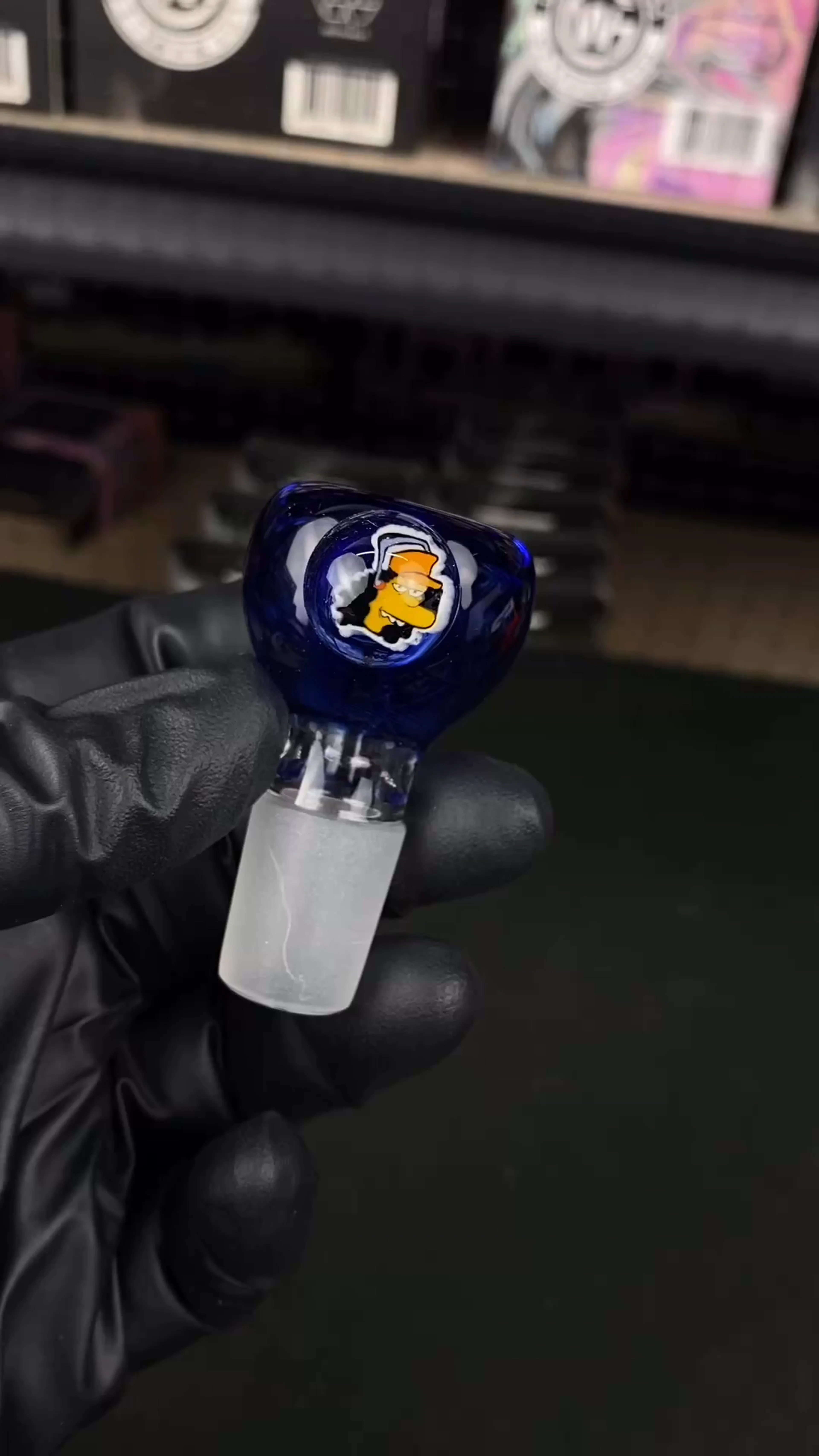 Preview pic of 18mm Single Hole Bowl Slide by Keys Glass