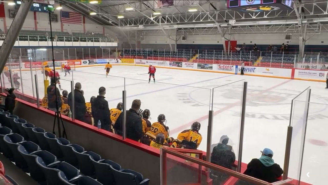 Easton Assinewai's Impressive Steal and Goal for North Bay Trappers U16