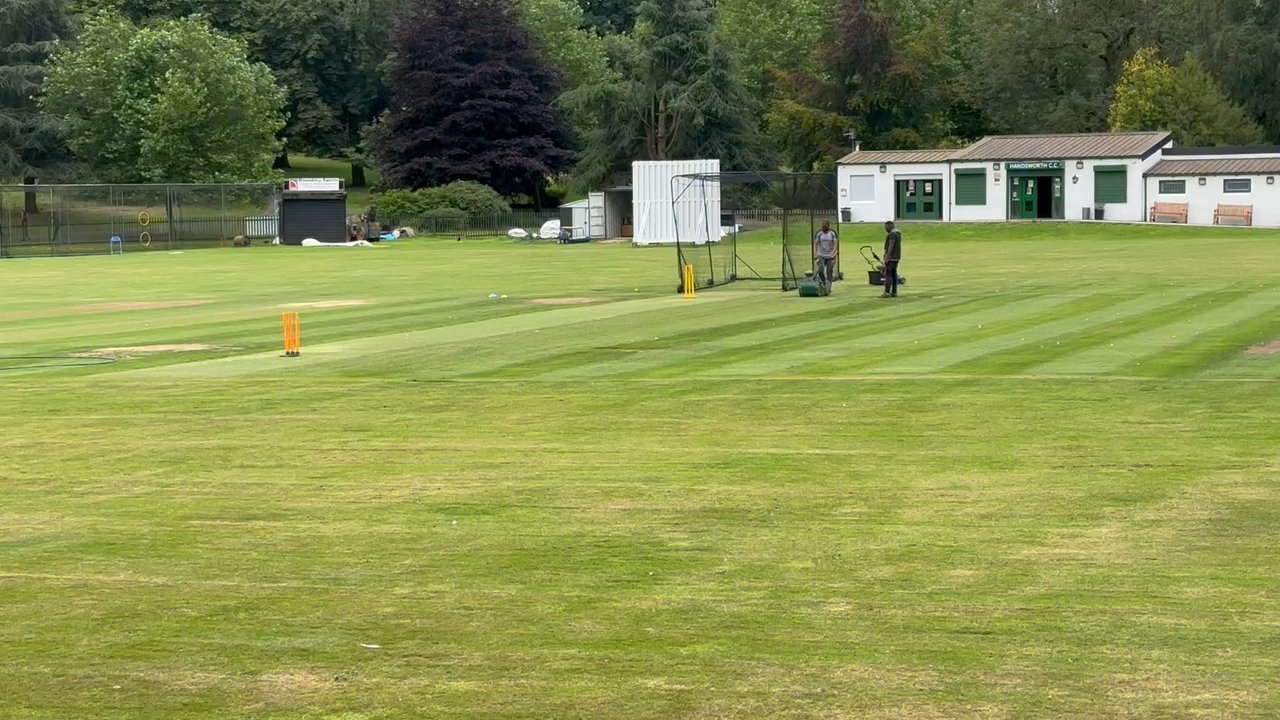 Handsworth Park - Getting the pitch ready, must be a game coming up! - Parks Near Me - Birmingham, ABE