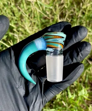 Preview pic of Wig Wag/Ghost/Opaque Aqua 18mm slide