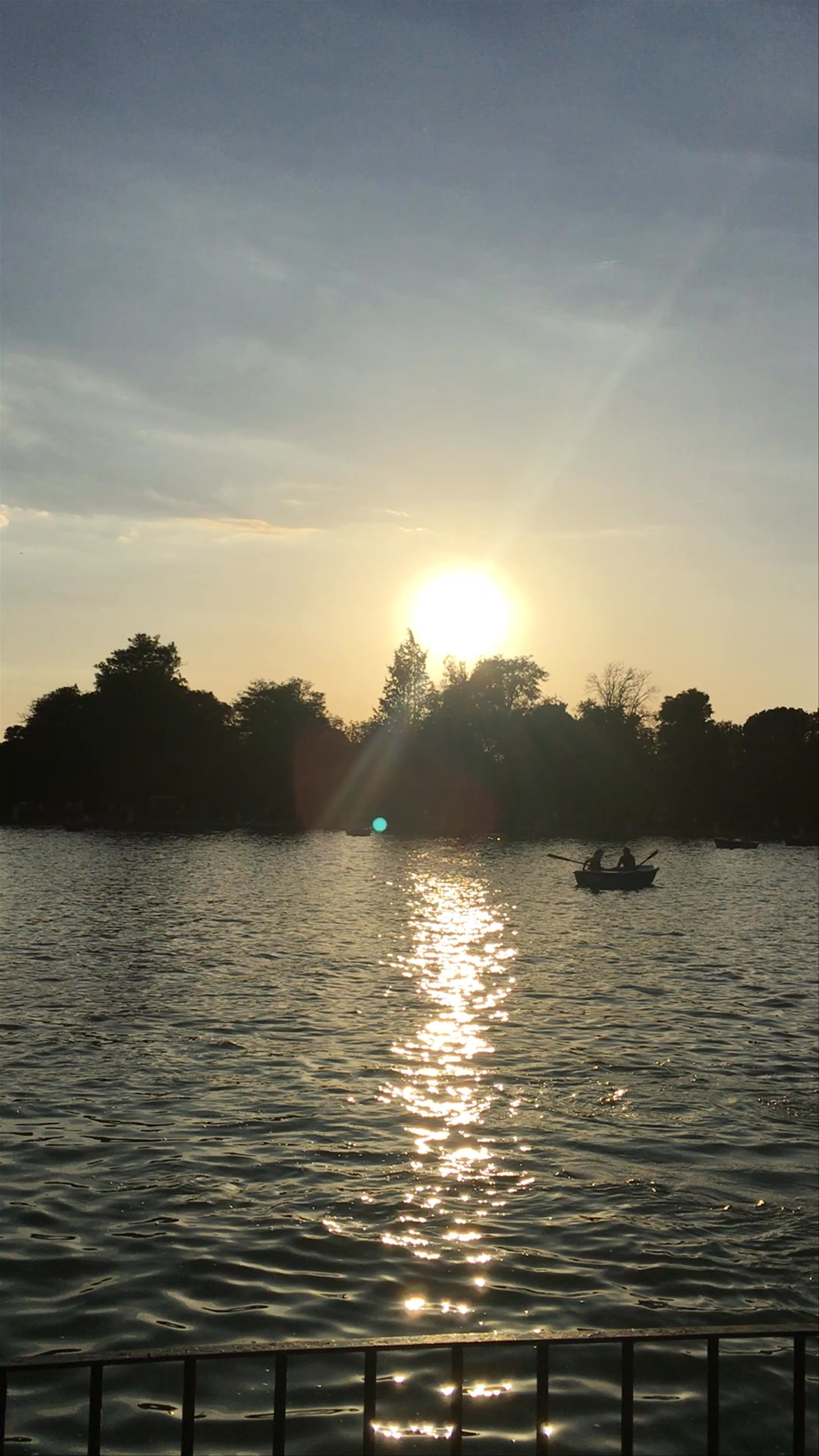 Sunset Serenity at Estanque Grande del Retiro, Madrid