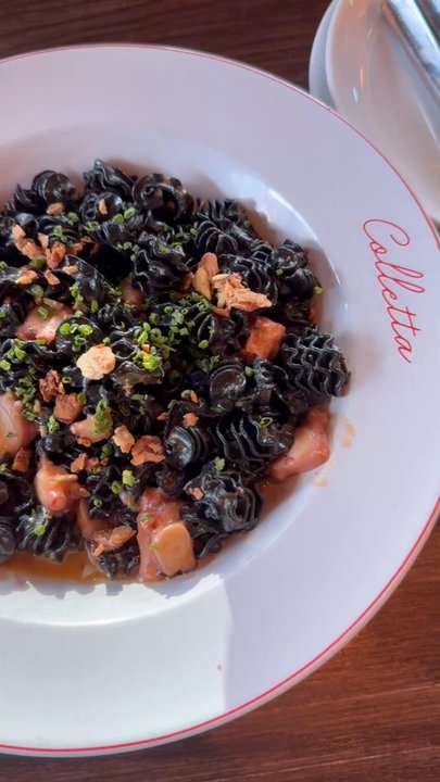 Colletta - Braised octopus squid ink pasta & oxtail ragu - Italian Near Me - Cary, North Carolina