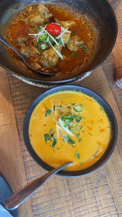 Chai Chenak - Balochi Tikka Karhai CHICKEN & Murgh makhni handi with Lacha Paratha & Garlic Nan - Halal Near Me - New Brunswick, New Jersey