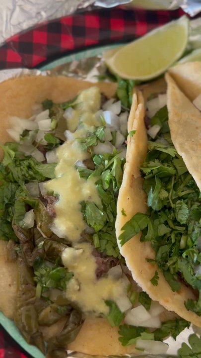 Yucatan Tacos and More! - Barbacoa tacos with nopales (cactus) cilantro and onion. Doesn't even need salsa - Tacos Near Me - Belton, Texas