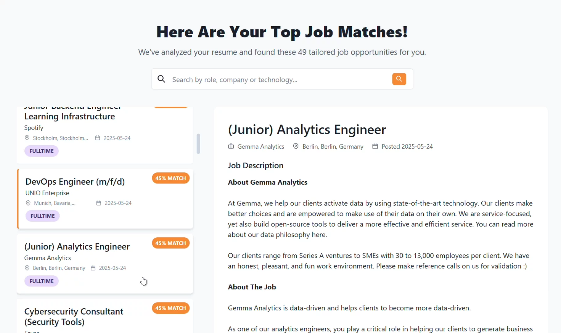EUTech - AI Resume Matcher image 1