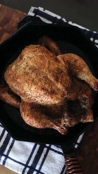 Dry Rubbed Roast Chicken