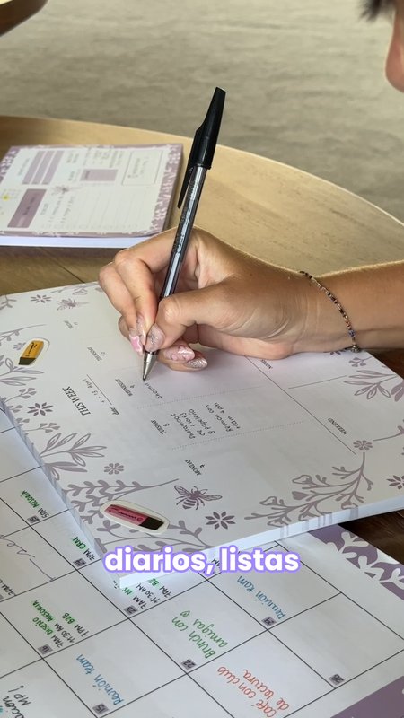 Colección de papelería y planners