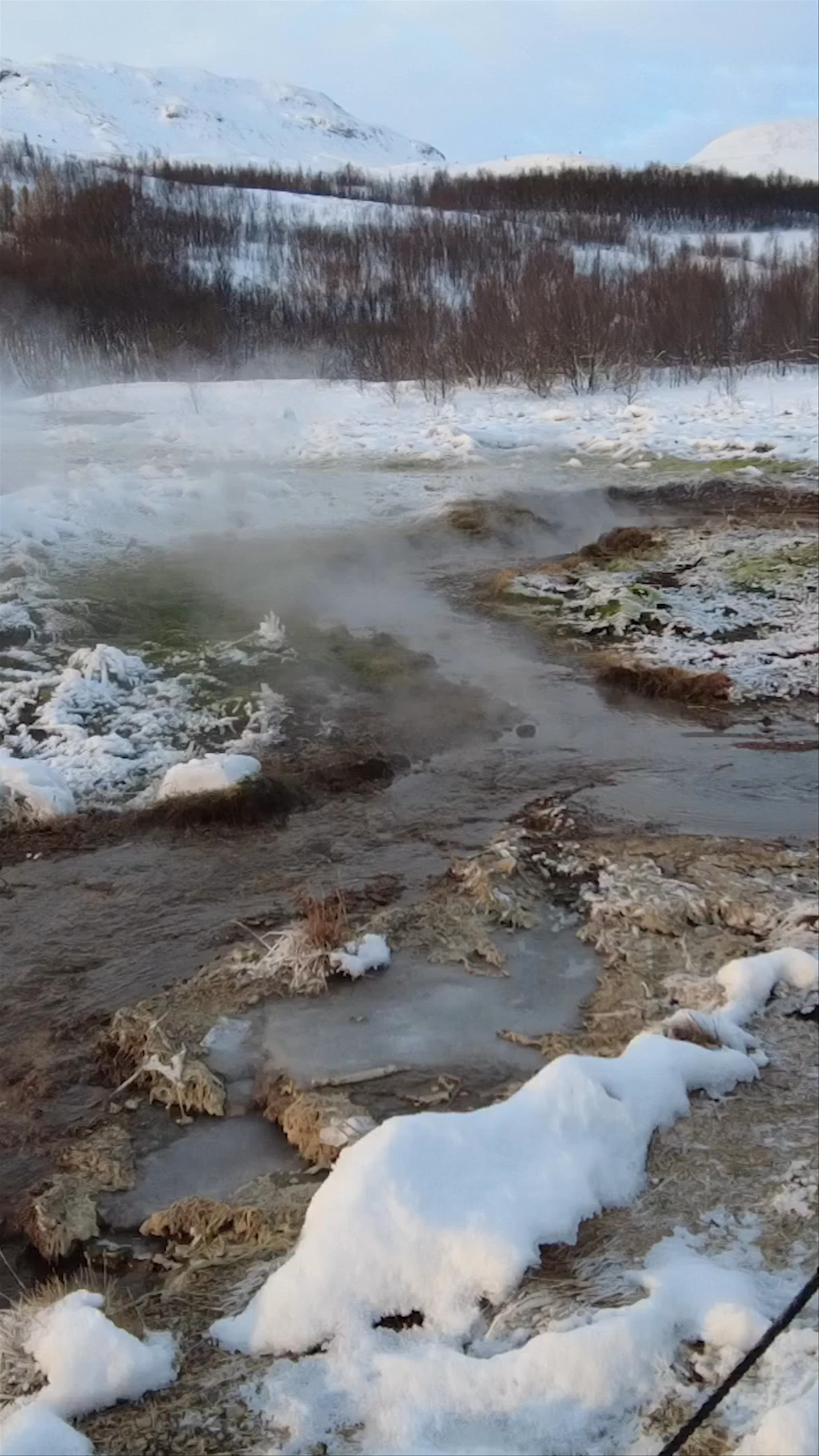 Geysir Hot Springs Winter Magic in Iceland