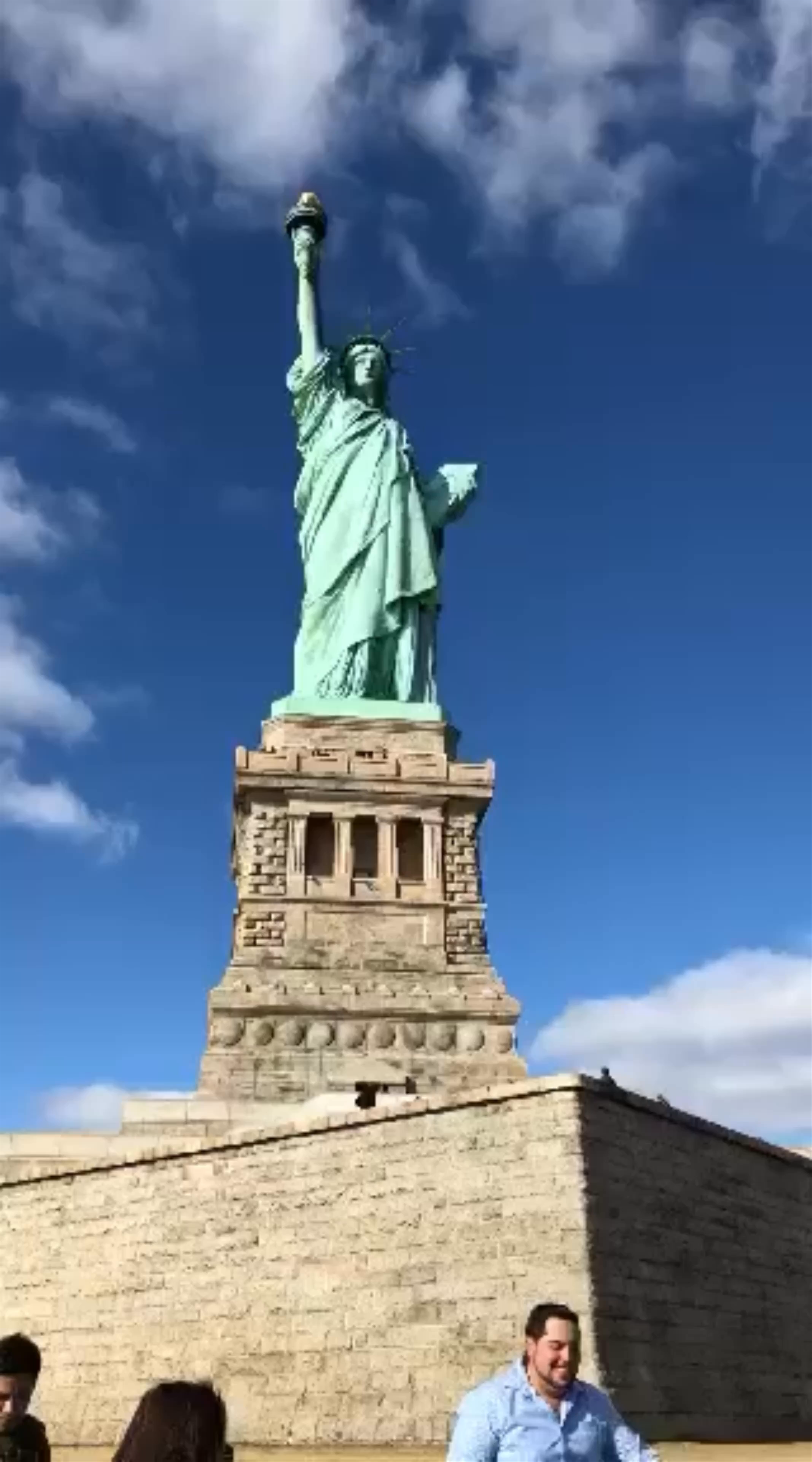 Statue of Liberty on a Bright Winter Day