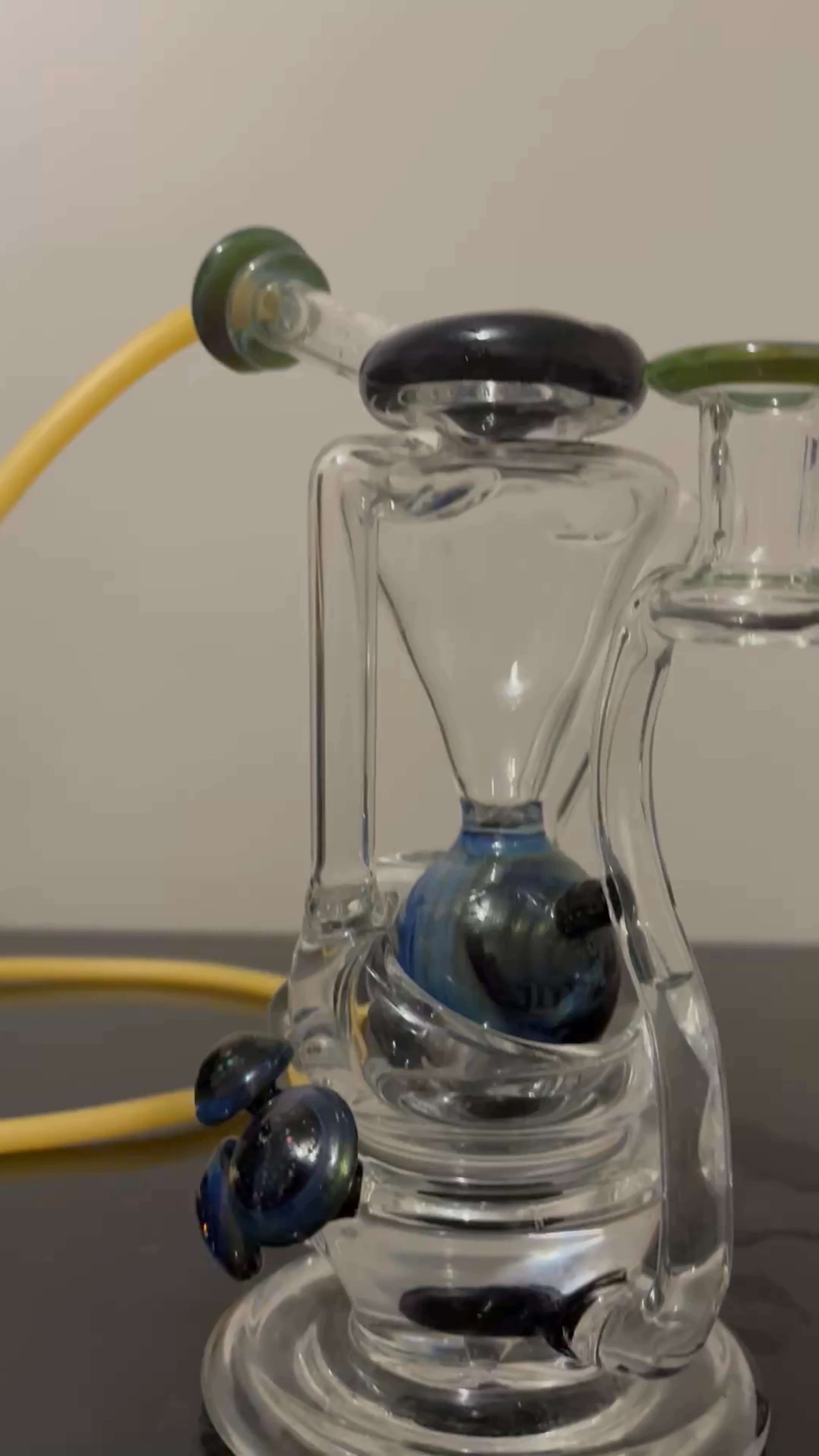 Preview pic of Kyru observatory style recycler colors are Mystery aventurine is the green/purple and crushed opal/galaxy Accented 🍄