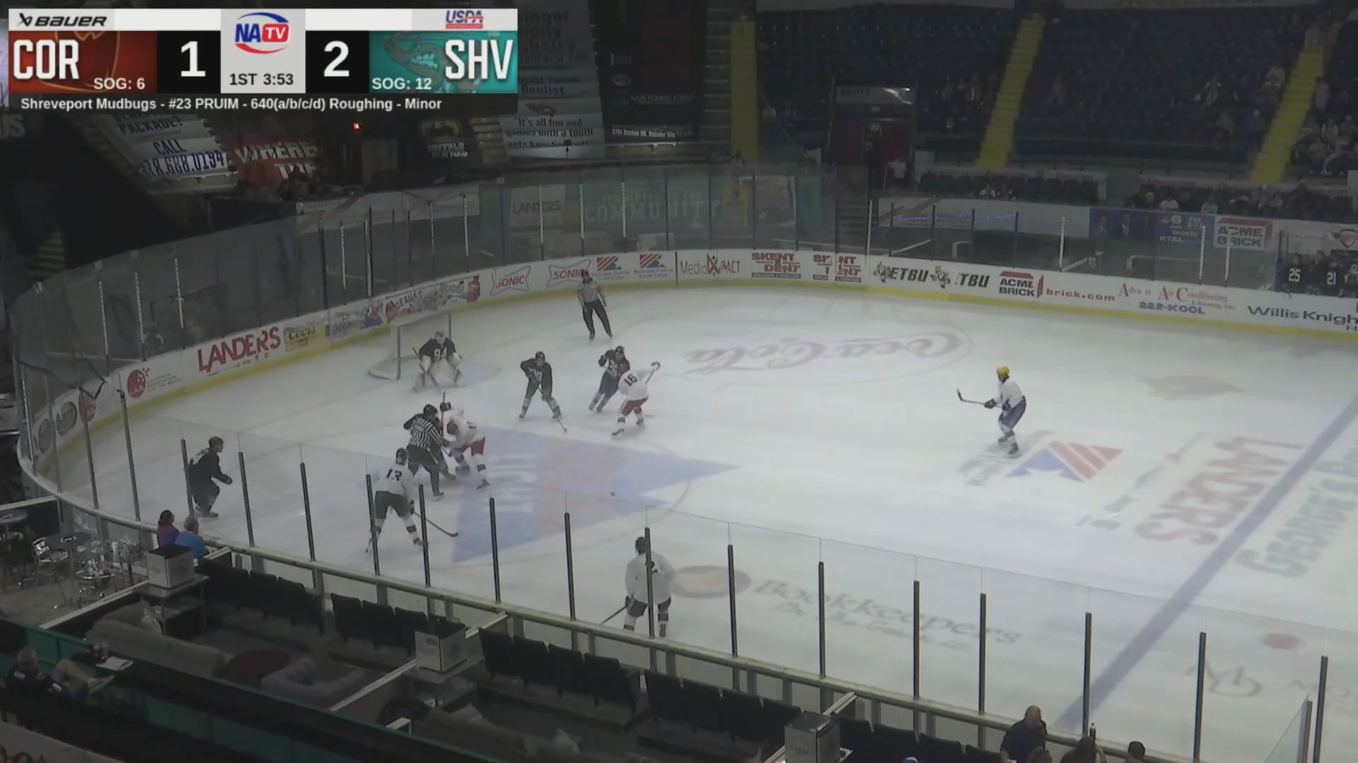 Patrick Sargent Power Play Assist | IceRays vs. Mudbugs Highlights