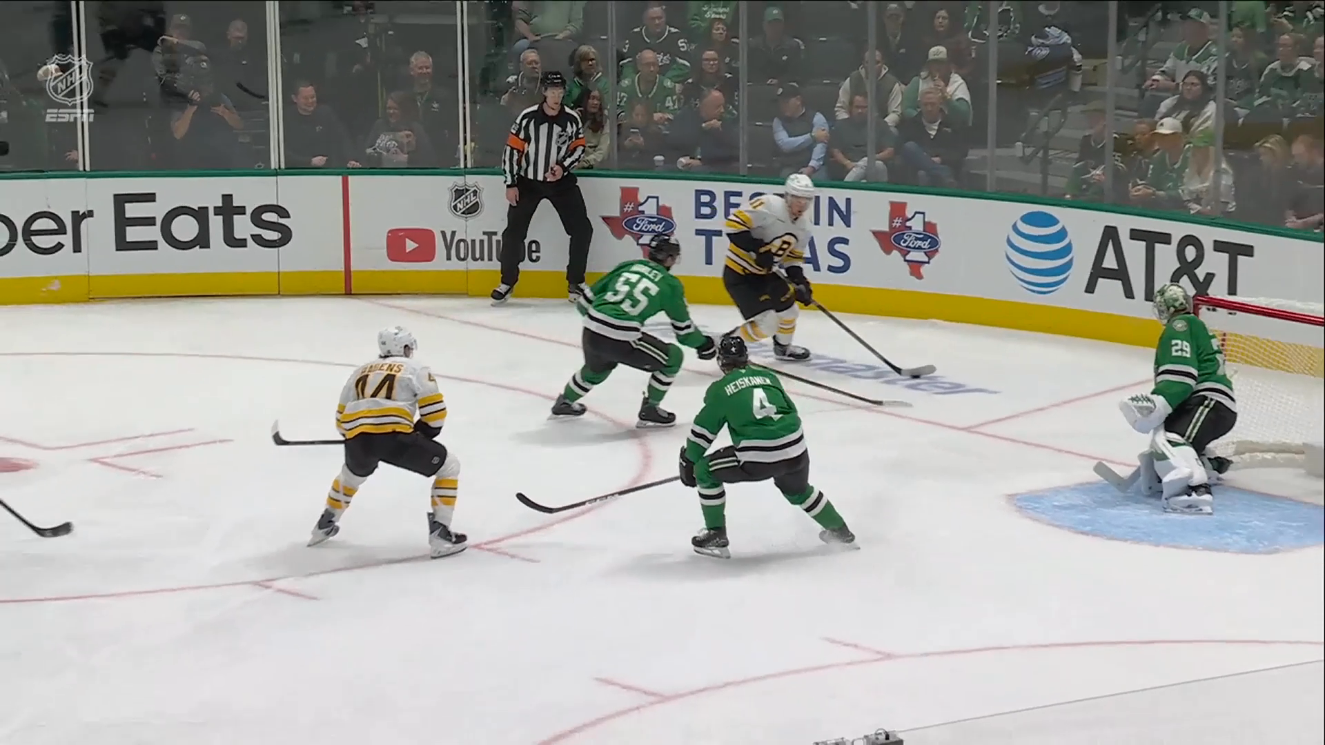 Stars Snap Bruins’ Win Streak in Overtime · Oct. 20, 2026