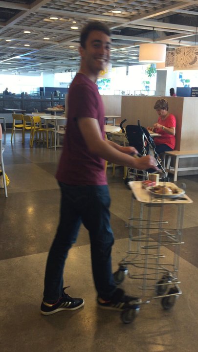 Ikea Restaurant - The carts are fun to wheel around. - Scandinavian Near Me - College Park, Maryland